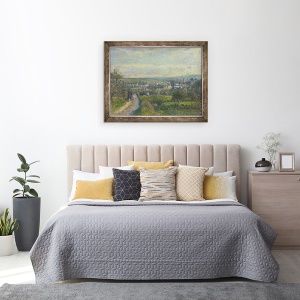 Tablou inramat - Camille Pissarro - Vedere de Saint-Ouen-LAumone, 70 x 90 cm - Img 3