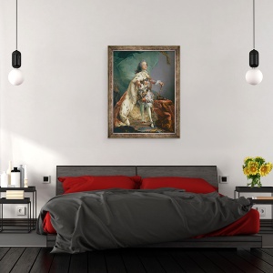 Tablou inramat - Carl Gustaf Pilo - Portret De Frederick V, 60 x 80 cm - Img 3