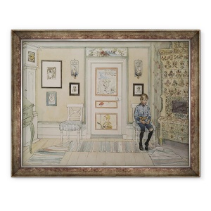 Tablou inramat - Carl Larsson - In the Corner, din seria A Home, 70 x 90 cm