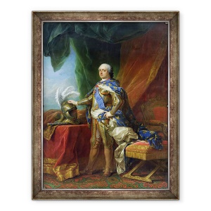 Tablou inramat - Carle van Loo - Ludovic al XV-lea 1715-74 rege al Frantei si al Navarei, 60 x 80 cm