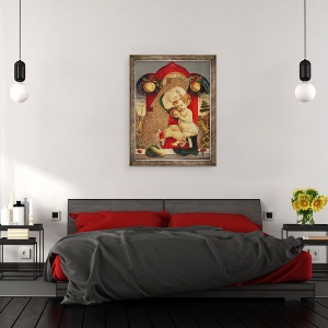 Tablou inramat - Carlo Crivelli - Virgin si Copil I, 60 x 80 cm - Img 3
