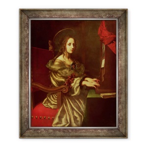 Tablou inramat - Carlo Dolci - Sfanta Cecilia, 70 x 85 cm