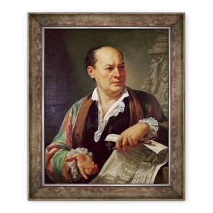 Tablou inramat - Carlo Labruzzi - Portret De Giovanni Battista Piranesi, 50 x 60 cm