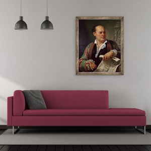 Tablou inramat - Carlo Labruzzi - Portret De Giovanni Battista Piranesi, 50 x 60 cm - Img 2