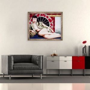 Tablou inramat - Catherine Abel - Ora de mac de aur, 50 x 60 cm - Img 2