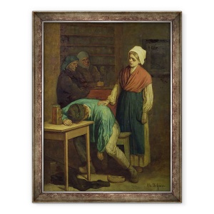 Tablou inramat - Charles de Groux - Betivul, 60 x 80 cm