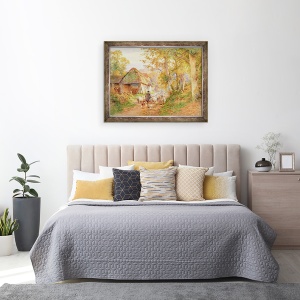 Tablou inramat - Charles James Adams - inapoi la Fold, 70 x 90 cm - Img 3
