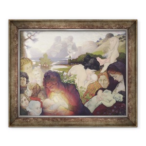 Tablou inramat - Charles Maurin - Maternitate, 50 x 60 cm
