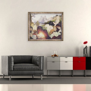 Tablou inramat - Charles Maurin - Maternitate, 50 x 60 cm - Img 2