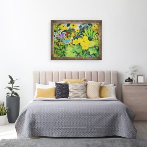 Tablou inramat - Christopher Ryland - Gradina de toamna, 70 x 90 cm - Img 3