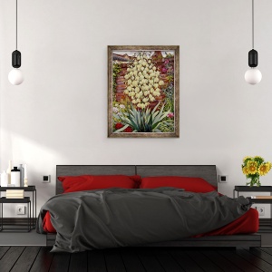 Tablou inramat - Christopher Ryland - inflorire Yucca, 60 x 80 cm - Img 3