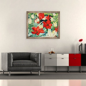 Tablou inramat - Christopher Ryland - Lalele timpurii, 50 x 60 cm - Img 2