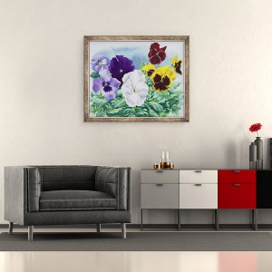 Tablou inramat - Christopher Ryland - Panselute, 50 x 60 cm - Img 2