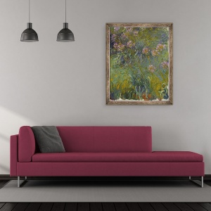 Tablou inramat - Claude Monet - Agapanthus, 50 x 60 cm - Img 2