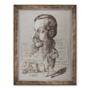 Tablou inramat - Claude Monet - Caricatura lui Léon Manchon, 60 x 80 cm