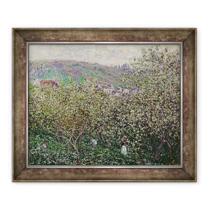 Tablou inramat - Claude Monet - Culegatori de fructe, 50 x 60 cm