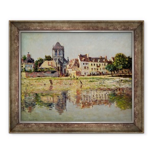 Tablou inramat - Claude Monet - Langa rau, la Vernon, 70 x 85 cm