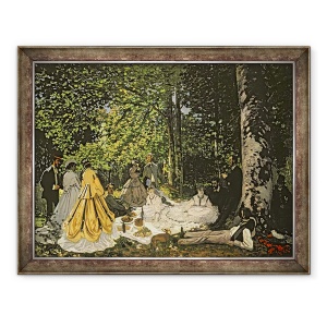 Tablou inramat - Claude Monet - Pranz pe iarba, 70 x 90 cm