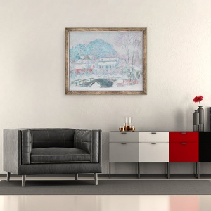 Tablou inramat - Claude Monet - Sandvika, Norvegia, 50 x 60 cm - Img 2