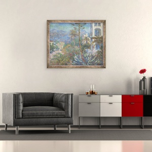 Tablou inramat - Claude Monet - Vile la Bordighera, 50 x 60 cm - Img 2
