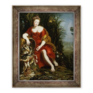 Tablou inramat - Cornelis de Vos - Alegorie de apa, 50 x 60 cm