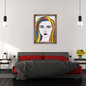 Tablou inramat - Daisy de Villeneuve - Autoportret II, 70 x 90 cm - Img 3