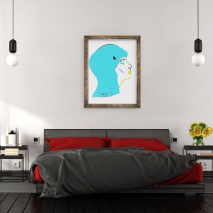 Tablou inramat - Daisy de Villeneuve - Cap Albastru, 60 x 80 cm - Img 3