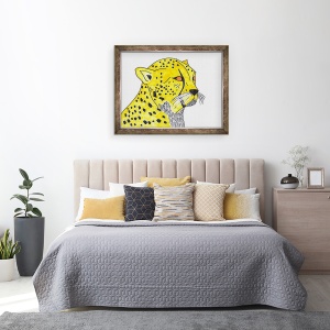 Tablou inramat - Daisy de Villeneuve - Cheetah, 60 x 80 cm - Img 3