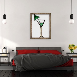 Tablou inramat - Daisy de Villeneuve - Cocktail, 70 x 90 cm - Img 3