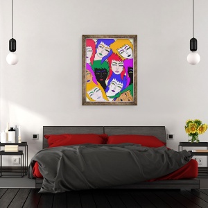 Tablou inramat - Daisy de Villeneuve - Doamnelor, 70 x 90 cm - Img 3