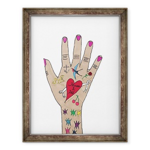 Tablou inramat - Daisy de Villeneuve - Mama si tata, 60 x 80 cm