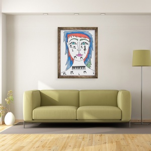 Tablou inramat - Daisy de Villeneuve - Music, 60 x 80 cm - Img 2