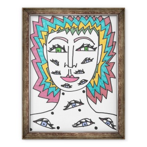 Tablou inramat - Daisy de Villeneuve - Ochi II, 60 x 80 cm