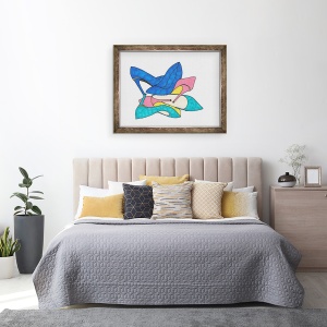 Tablou inramat - Daisy de Villeneuve - Pantofi, 60 x 80 cm - Img 3