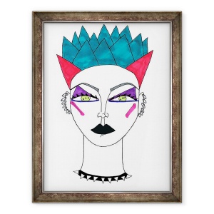 Tablou inramat - Daisy de Villeneuve - Punk, 70 x 90 cm