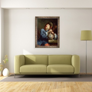 Tablou inramat - David II Ryckaert - Cantaretul, 70 x 90 cm - Img 2
