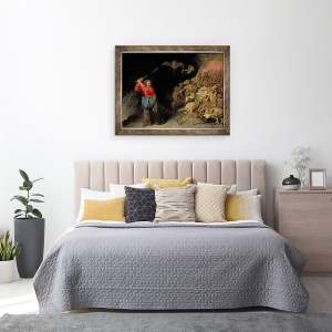 Tablou inramat - David III Ryckaert - Dulle Griet Mad Meg raiduri Iadul, 60 x 80 cm - Img 3
