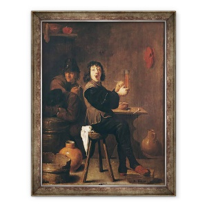 Tablou inramat - David Teniers the Younger - The Happy Soldier, 60 x 80 cm