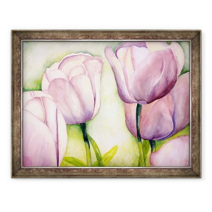 Tablou inramat - Deborah Eve Alastra - Lalele de lavanda, 60 x 80 cm
