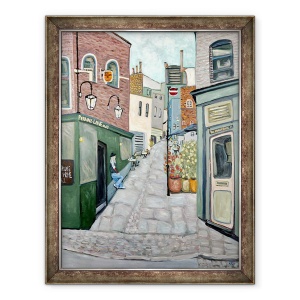Tablou inramat - Deborah Eve Alastra - Pub bantuit Hampstead, 70 x 90 cm