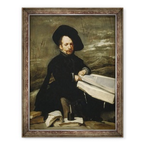Tablou inramat - Diego Rodriguez de Silva y Velazquez - Portretul bufonului Diego de Acedo, numit el Primo, 60 x 80 cm
