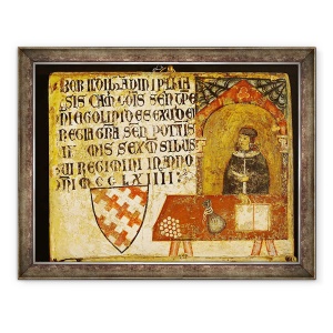 Tablou inramat - Dietisalvi de Speme - Cardinalul Ildebrandino Paglieresi la biroul lui, 60 x 80 cm