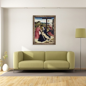 Tablou inramat - Dirck Bouts - Plangerile, 70 x 90 cm - Img 2