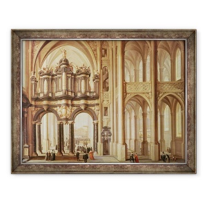 Tablou inramat - Dirck van Delen - Interiorul unei biserici, 60 x 80 cm