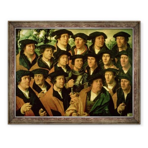 Tablou inramat - Dirk Jacobsz - Portret de grup al companiei de fotografiere din Amsterdam, 60 x 80 cm