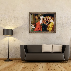 Tablou inramat - Domenichino - Sfanta Cecilia cu un cor, 70 x 90 cm - Img 2