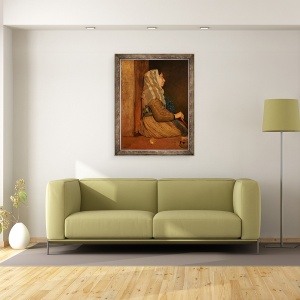 Tablou inramat - Edgar Degas - O cersetor roman, 70 x 90 cm - Img 2