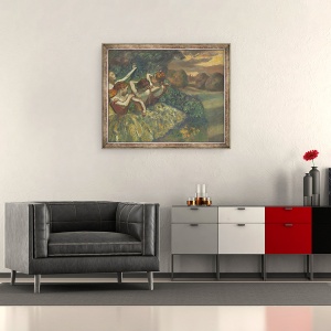 Tablou inramat - Edgar Degas - Patru Dansatori, 50 x 60 cm - Img 2