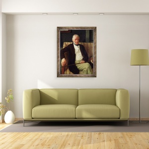 Tablou inramat - Edgar Degas - Portretul lui Hilaire Degas 1770-1858, bunicul artistului, 70 x 90 cm - Img 2