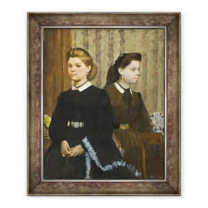 Tablou inramat - Edgar Degas - Surorile Bellelli Giovanna si Giuliana Bellelli, 70 x 85 cm